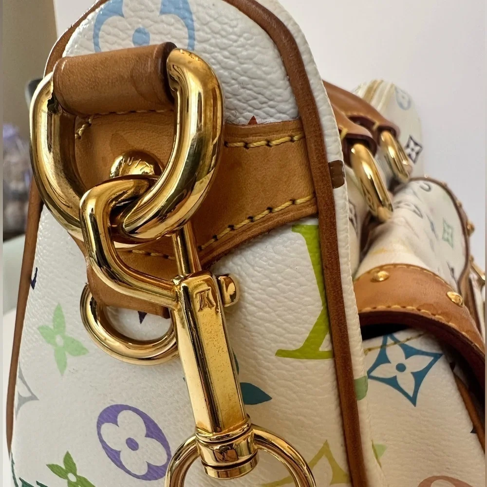 Vintage Louis Vuitton White Murakami Rita Bag - Limited Edition